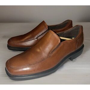 New Mens Ecco Helsinki 2 Brown leather loafers EU 43 US 9/9.5 D